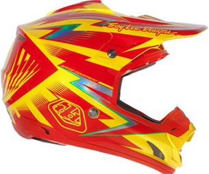 2013 TLD SE3 Helm "CYCLOPS" Red/Yellow