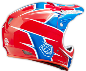 2014 TLD D2 COMPOSITE  "TURBO Red/White/Blue"