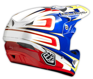 2014 TLD D3 COMPOSITE "SPEED" White/Blue/Red