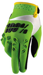 100%  AIRMATIC GLOVES" LIME GREEN