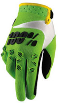 100%  AIRMATIC YOUTH GLOVES" LIME GREEN