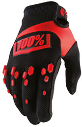New 100% 2018 "AIRMATIC GLOVES" BLACK-RED