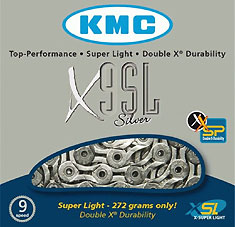 KMC 'X9 SL' Chain 3/32" Silver
