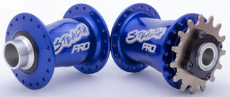 'STEALTH S3' PRO REAR 15MM + 20MM FRONT Hubs Blue