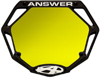 ANSWER '3-D" MINI Numberplates Black