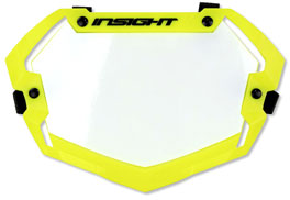 INSIGHT VISION V2  '3-D" MINI Numberplates Yellow