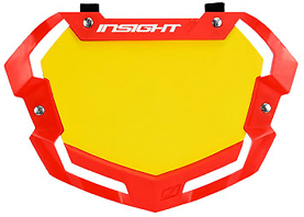 INSIGHT VISION V2  '3-D" PRO Numberplates RED