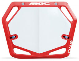 Mac 'ONE PRO Numberplates Red