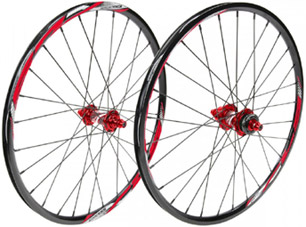 EXCESS 'XLC-2' MINI 28H CASSETTE WHEEL-SET RED