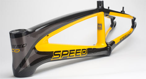 SPEEDCO 'VELOX' CARBON BMX RACE Frame Yellow
