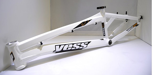 'YESS' BMX RACE FRAME WHITE