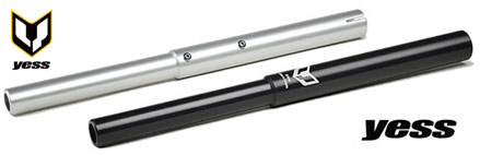YESS Seatpost EXDENDER Silver and Black